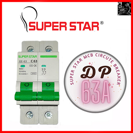 Super Star MCB DP Circuit Breaker